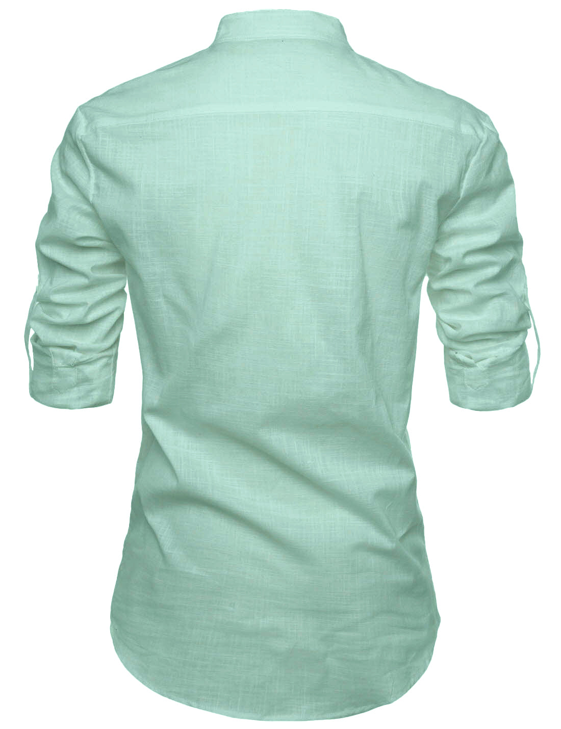 Men's Cotton Blend Fabric Full Sleeve White Common Kurta - Pack of 2