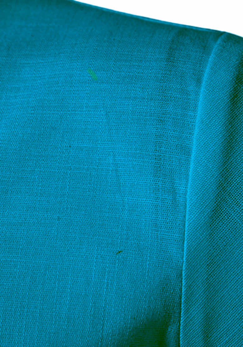 Men's Cotton Fabric Half Sleeve Turquoise Kurta