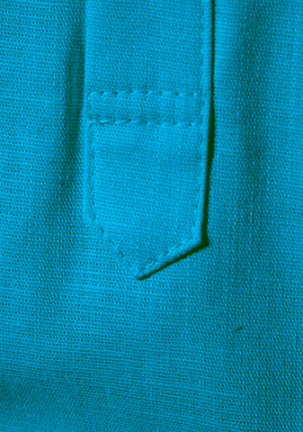 Men's Cotton Fabric Half Sleeve Turquoise Kurta