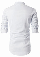 Men's Cotton Fabric Zip Closer White Kurta