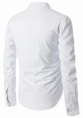 Men's Cotton Fabric Zip Closer White Kurta