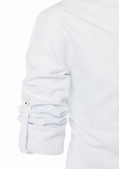 Men's Cotton Fabric Zip Closer White Kurta