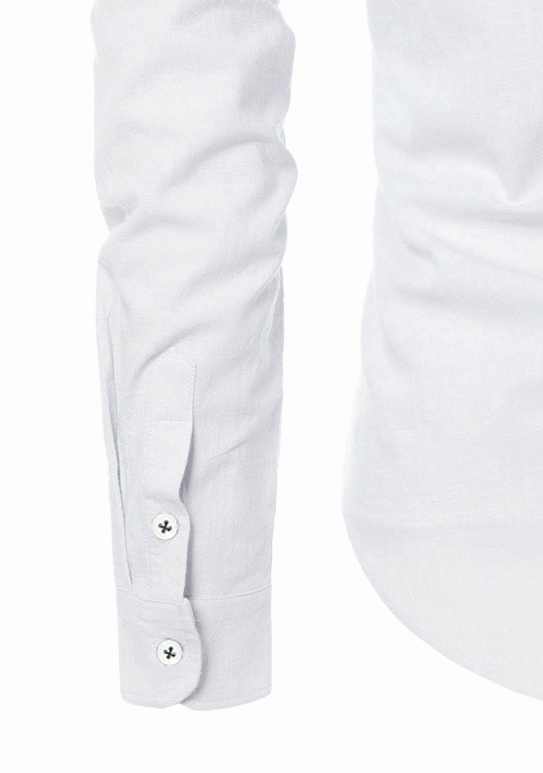 Men's Cotton Fabric Zip Closer White Kurta